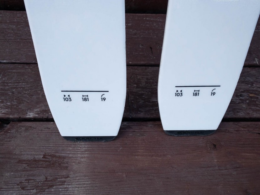 kastle tx 103 - kastle's clean tail graphics, noting, from left to right, underfoot...