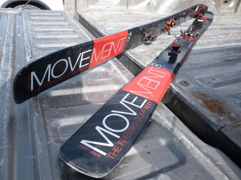 movement alp tracks 100 - we swear, the matching bindings and ski top sheets was purely...