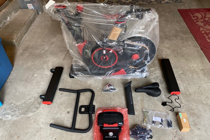 exercise bike - some assembly required.