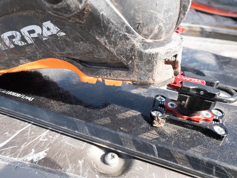 plum r170 - the heel of the plum r170 has enough range of adjustment to swap...