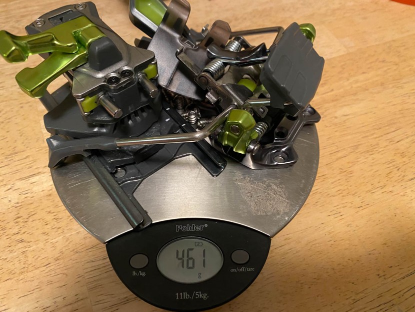 weight of one zed 12 binding, with brakes.