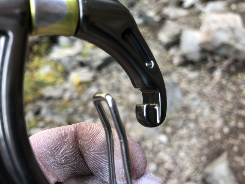 dmm revolver - the gate springs on this carabiner are very stiff, which adds a...