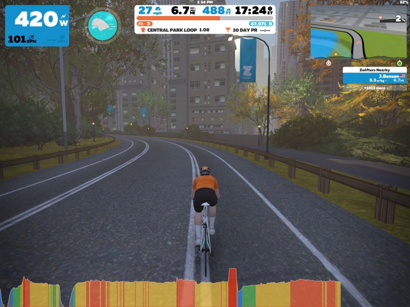 schwinn ic4 - virtual rides on zwift are a great option, although the power output...