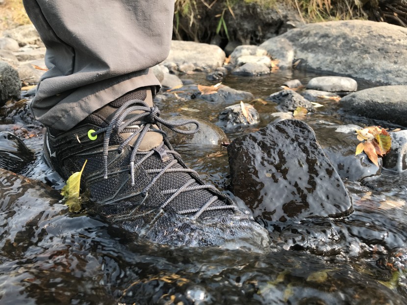 salewa mountain trainer lite gtx - we had no problem during low water crossings in these shoes.