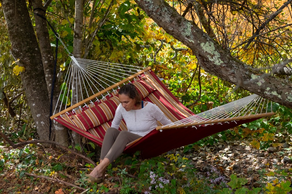 budget hammock - we set up every model multiple times, spent hours lounging around...
