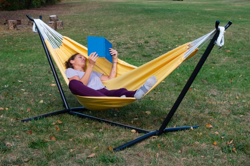 budget hammock - on a cool day, it's nice to be able to set up the vivere hammock...