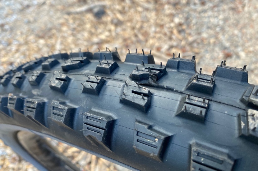 vittoria mazza - vittoria isn't afraid to sipe their tread knobs. here you can see...