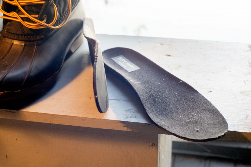 sperry saltwater duck nylon - this is a pretty thin insole