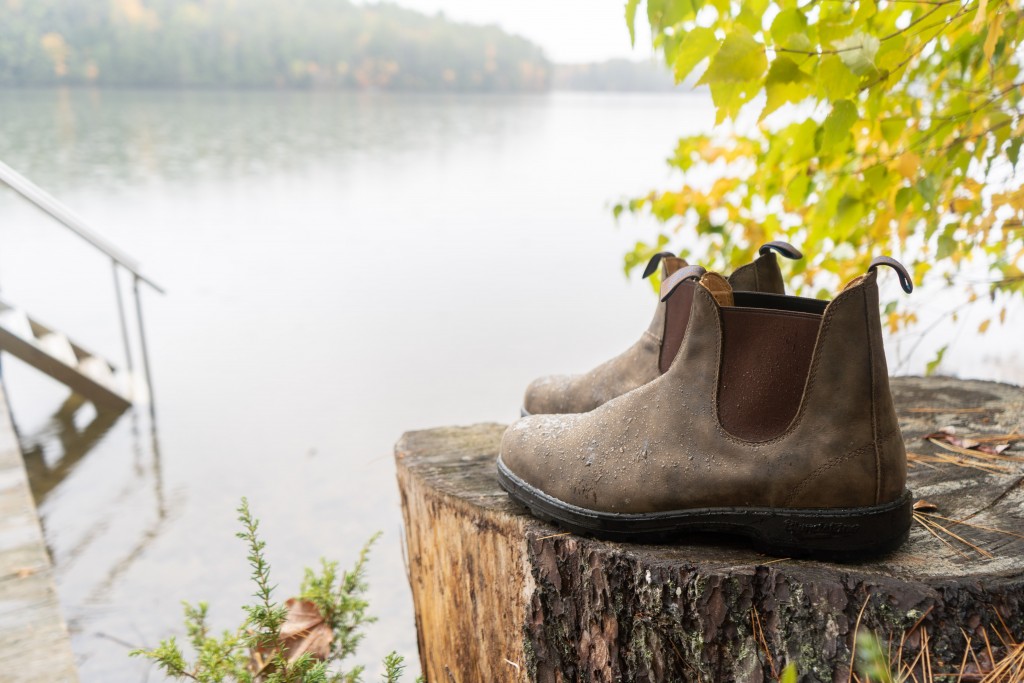 blundstone thermal chelsea - the blundstones, enjoying the lake on a drizzly afternoon