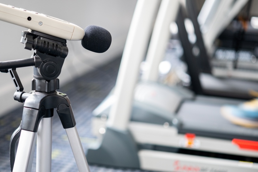 treadmill - we use a sound level meter to measure the noise of each model we...