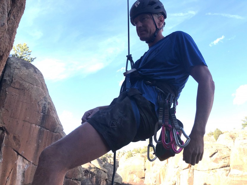 black diamond momentum - hanging while lowering off and cleaning a sport route. we conducted...
