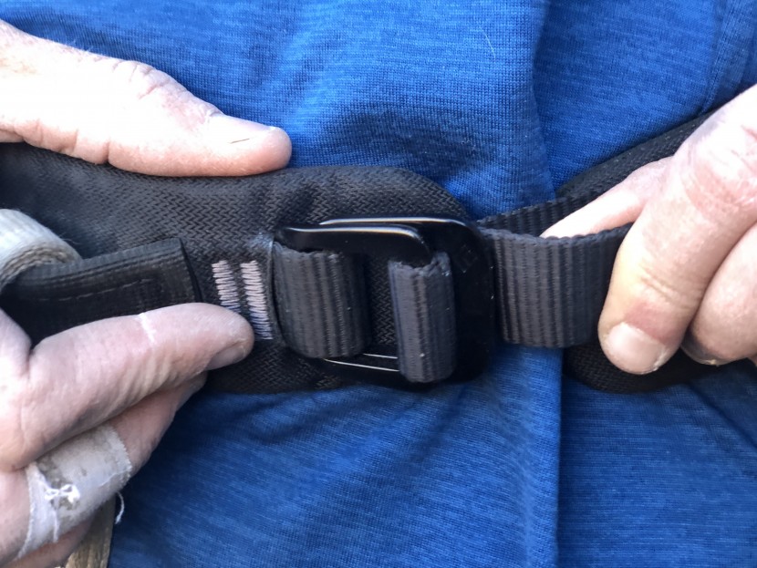 black diamond momentum - this is the waist belt buckle, which is automatically doubled back...