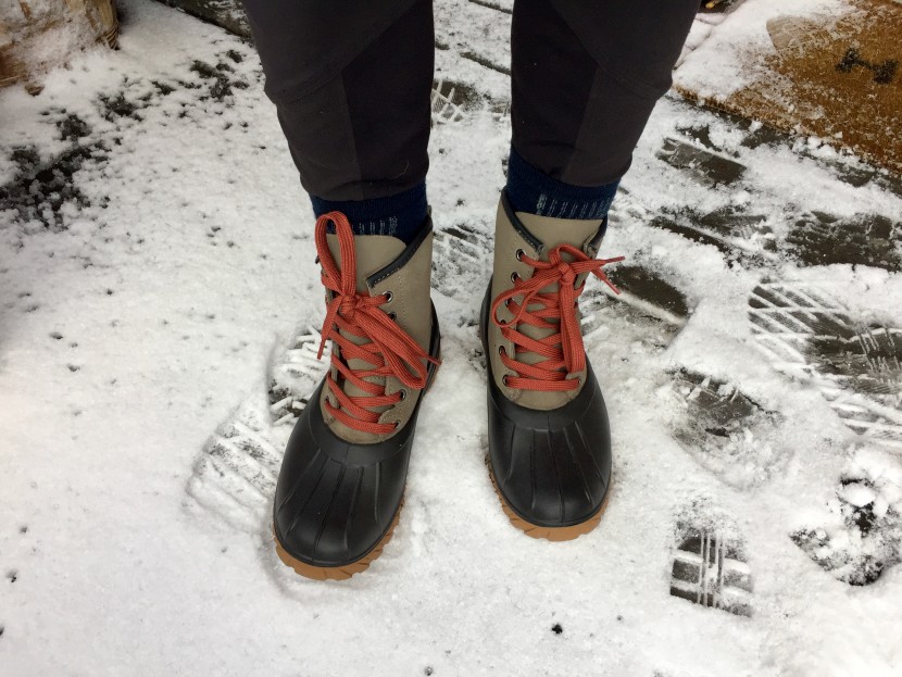 lacrosse aero timber top 8" for women - the materials used provide great warmth and we barely notice...