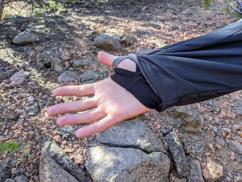 ridge merino inversion crew - double the thumb loops, double the fun.