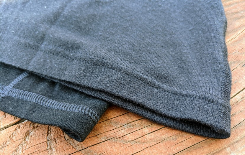 ridge merino inversion crew - a direct comparison of hem stitches between the ridge merino...