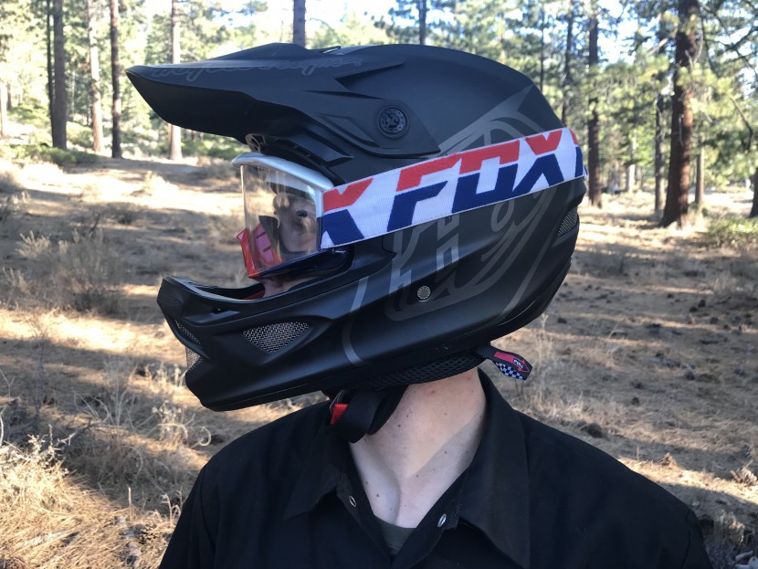 troy lee designs d3 fiberlite - the d3 fiberlite has an adjustable visor that can move approximately...