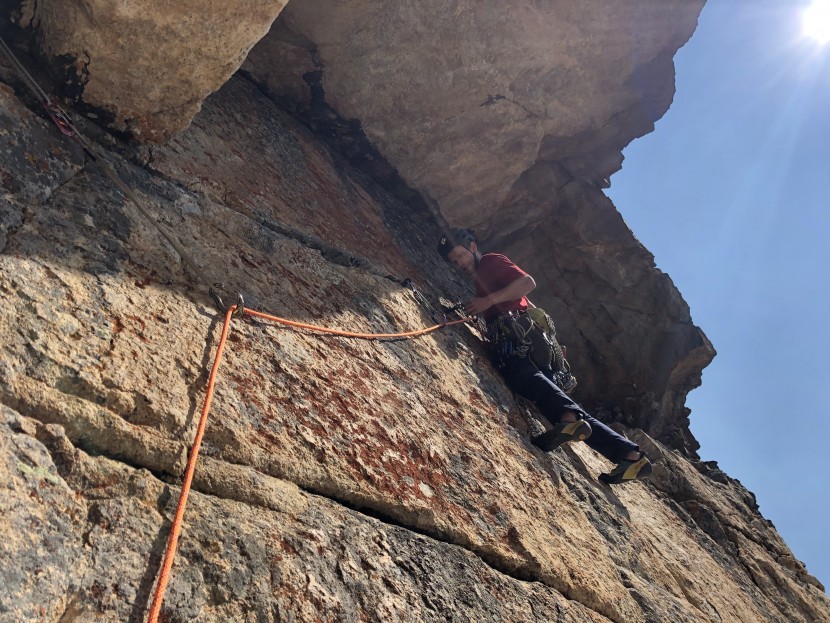 wild country zero friends - derek putting the zero's to the test on this traversing finish to a...