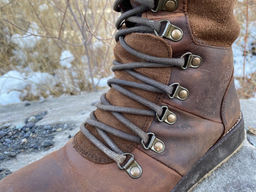 kamik ariel - a look at the leather construction that is waterproof. where the...