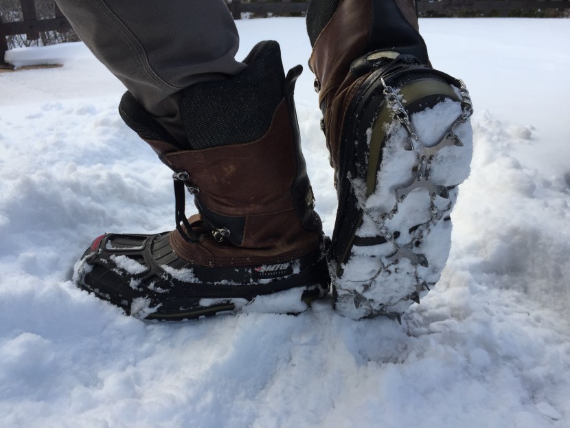 snow grips - the kahtoola microspikes are a time-tested traction machine in deep...
