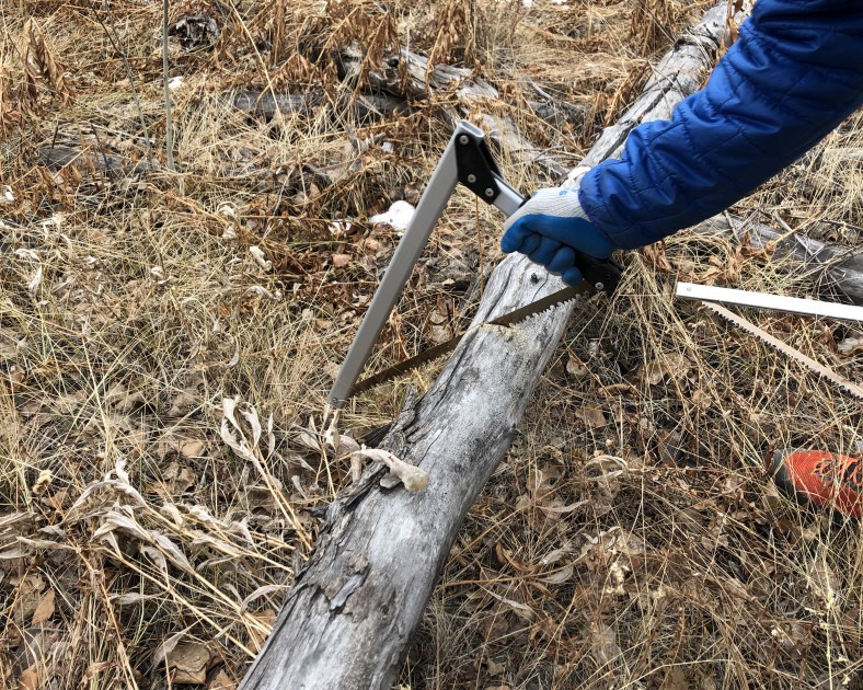 the easy to assemble coghlan's folding saw.