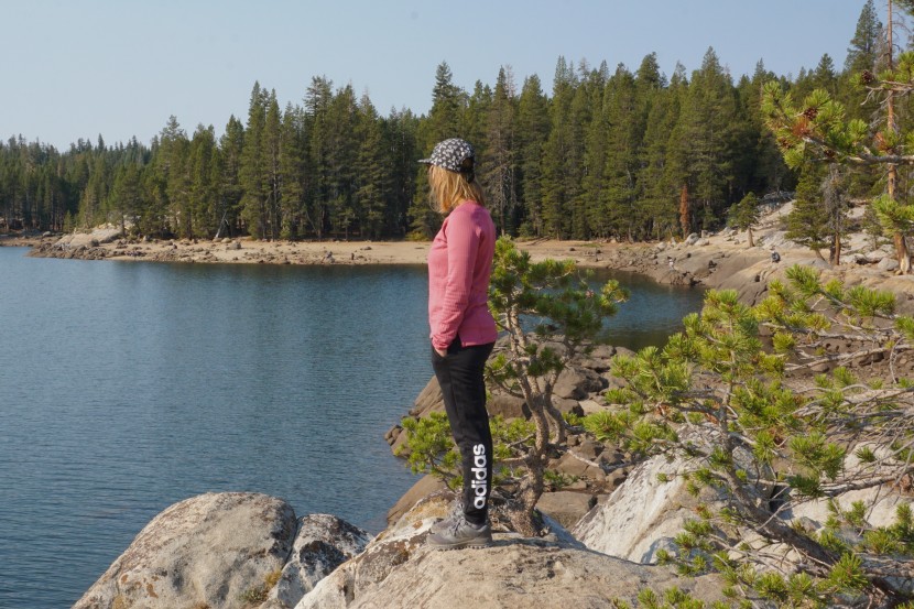 sweatpants womens - the adidas essentials linear is essential for camping trips.