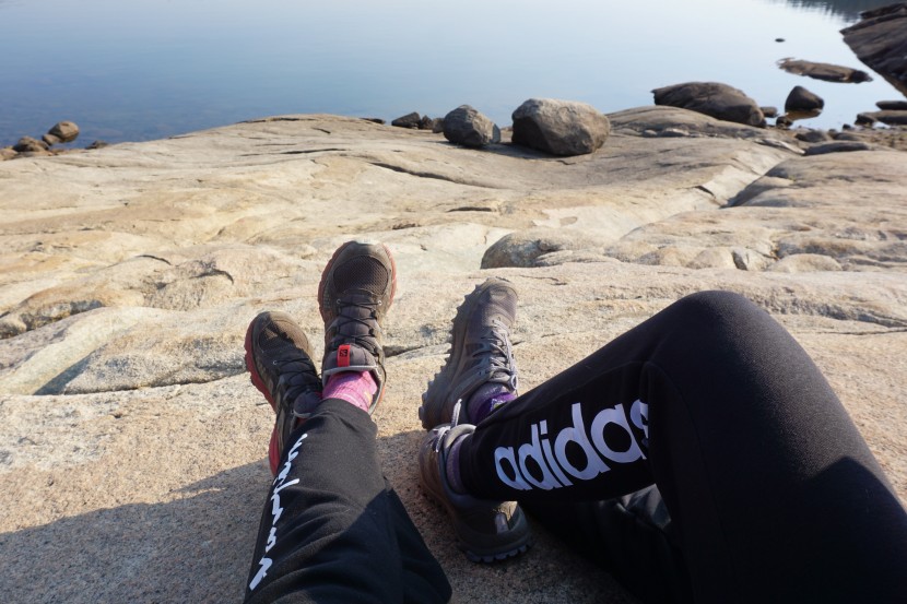 the champion jogger and adidas essential linear jogger were two of...