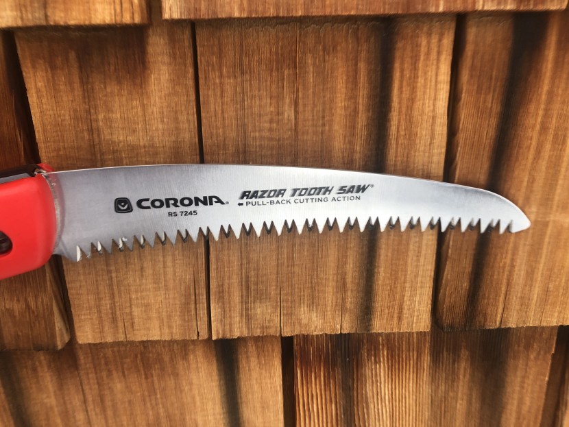 folding saw - the corona razor tooth saw's blade is curved for aggressive, fast...