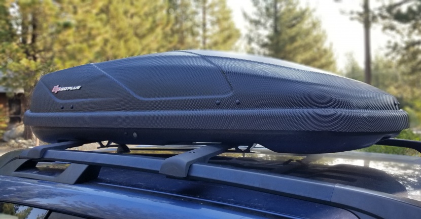 cargo box - the goplus carrier has a more palatable price tag, but is slightly...