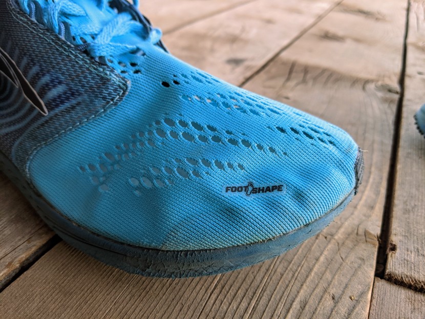 altra vanish r - though a bit tight at first, the thin mesh toe box provides plenty...