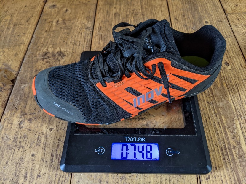 inov-8 bare-xf 210 v2 - considering the additional material incorporated into this shoe's...
