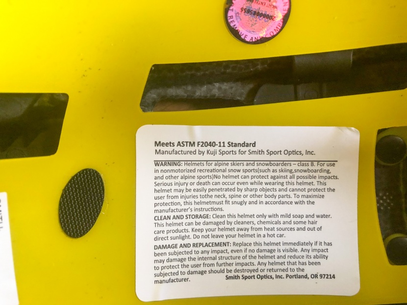 ski helmet - if you're unsure if your current helmet meets either of these...