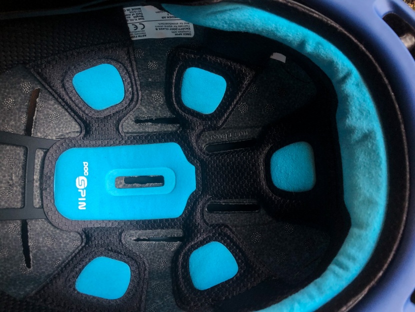 ski helmet - poc spin is the brand's proprietary rotational impact system.