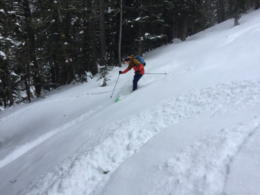 arc'teryx sabre - testing the sabre on an early-season backcountry powder day in...