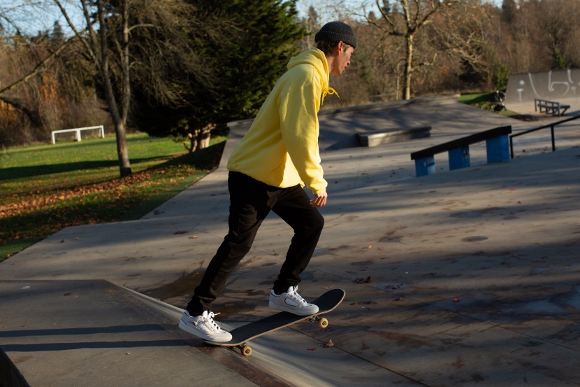 dropping in while wearing the lakai carroll.