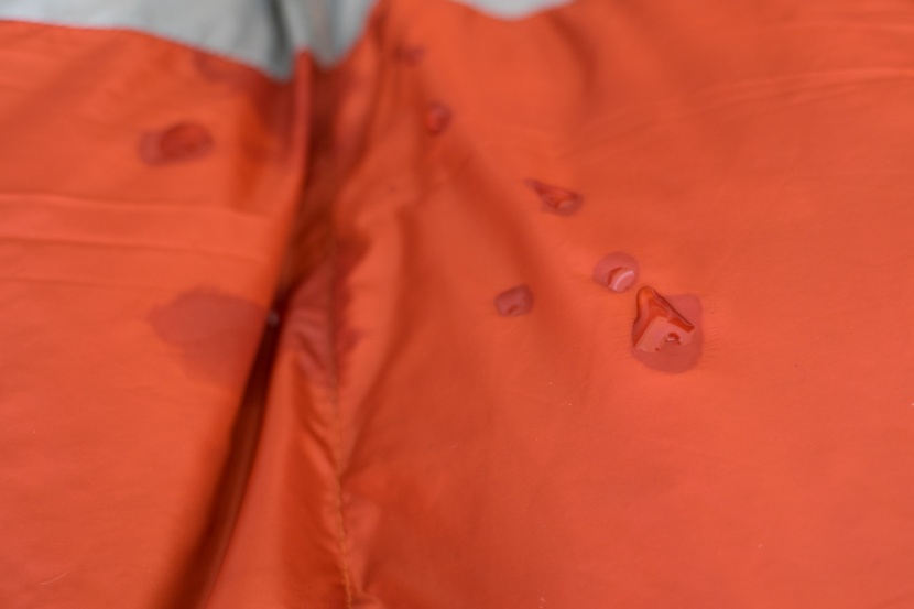 kelty cosmic 0 - without a dwr treatment or a goretex membrane, water can seep right...