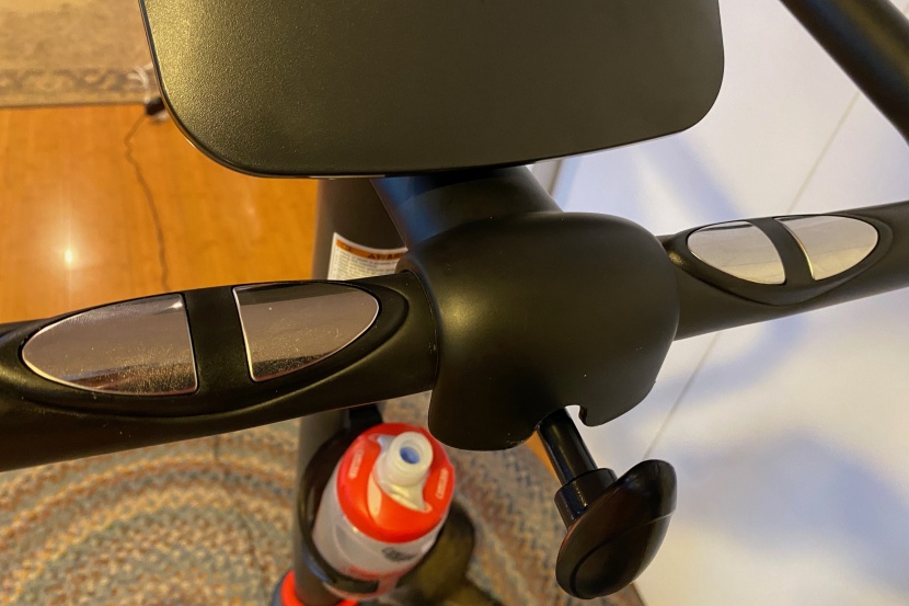 schwinn 130 upright bike - features like a bottle holder, heart rate sensors, and an...