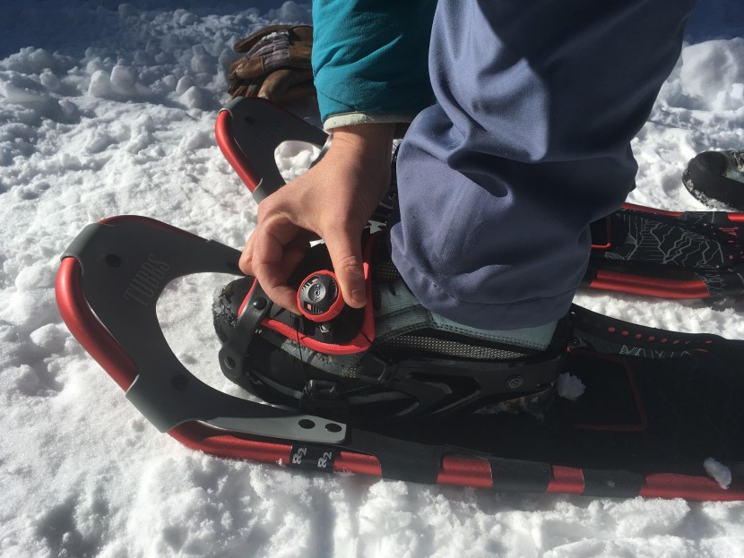 snowshoes - a boa knob lets you dial in the tension more delicately.