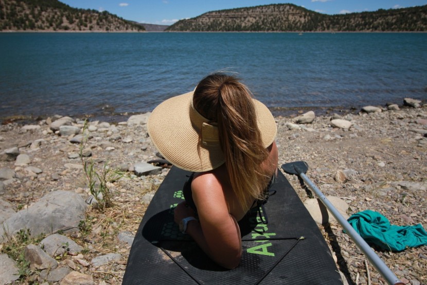 hat womens - the simplicity sun hat visor has a large hole in the top, which...