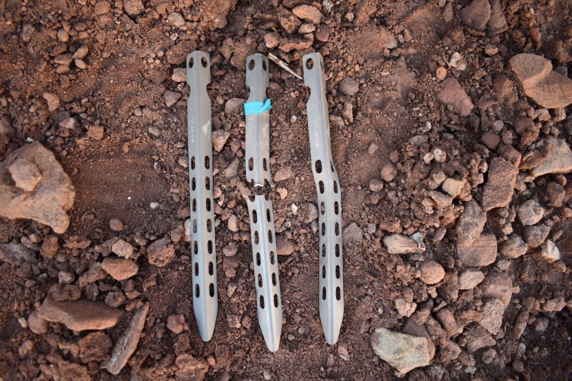 the results of using the toaks incorrectly in hard ground compared...