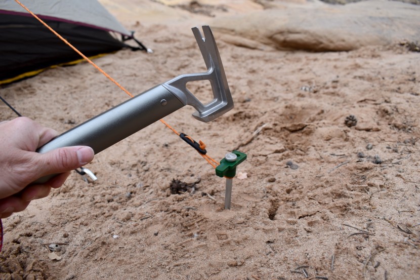 tent stakes - the eurmax proving its versatility in sandy conditions.