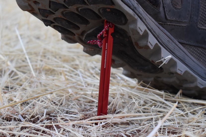 the easiest of the stakes tested to be installed by foot, the msr...