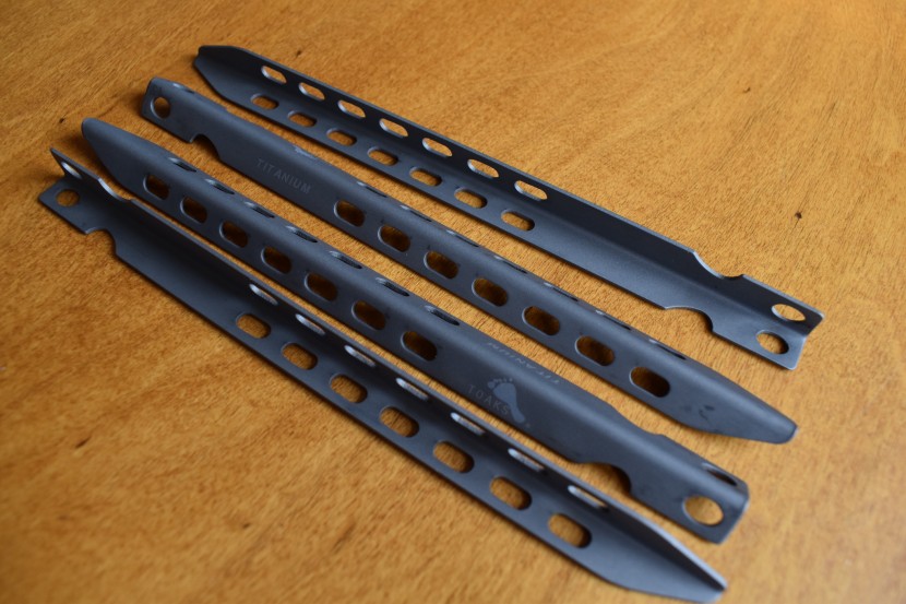 toaks on display showing their v-shape design intended for...