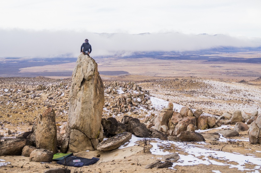 bouldering crash pad - long hikes can lead you to a kingdom of unexplored boulders of...