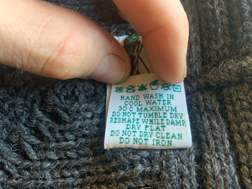 sweater mens - the high quality wool of the west end aran cardigan requires special...