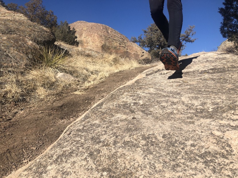 the outsole rubber is pretty sticky on all surfaces, and we found...