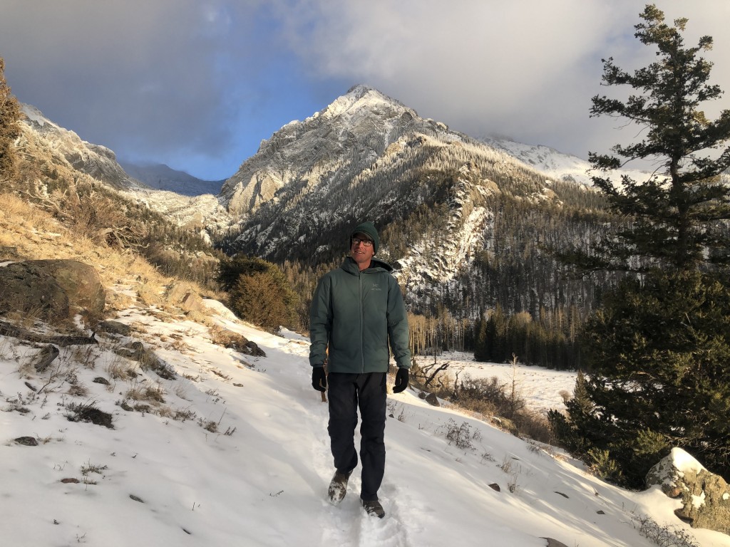 arc'teryx atom ar hoody - on a hike during the clearing storm wearing the atom ar. despite the...