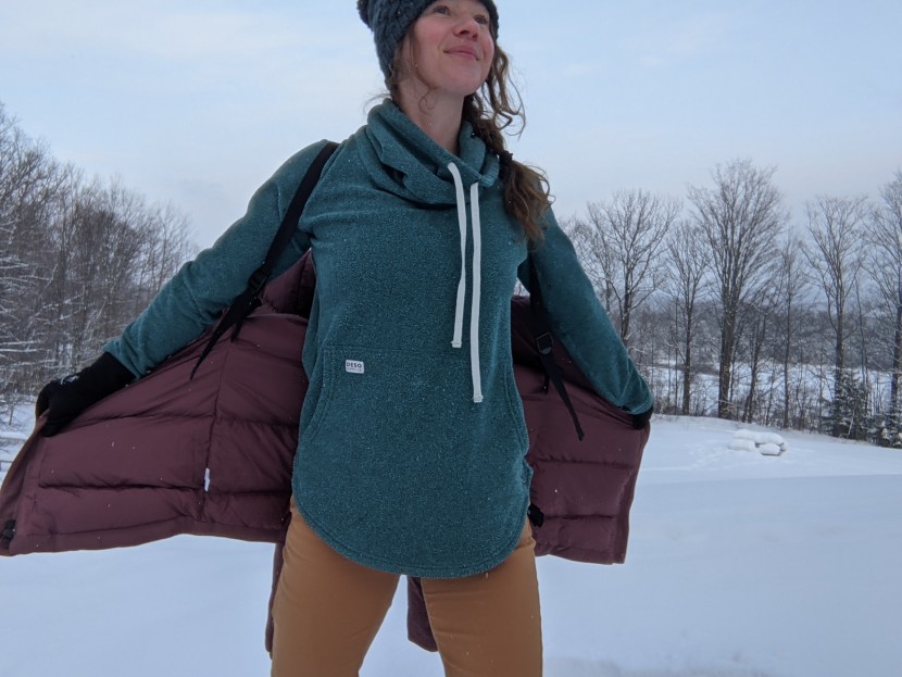 the north face outer boroughs parka for women - jacket capes are fun. and make it way easier to cart your big parka...