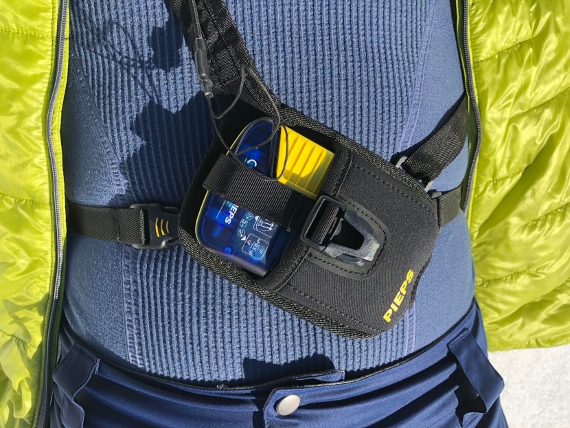 pieps powder bt - the powder felt a bit bulky for a zippered pants pocket, but it...