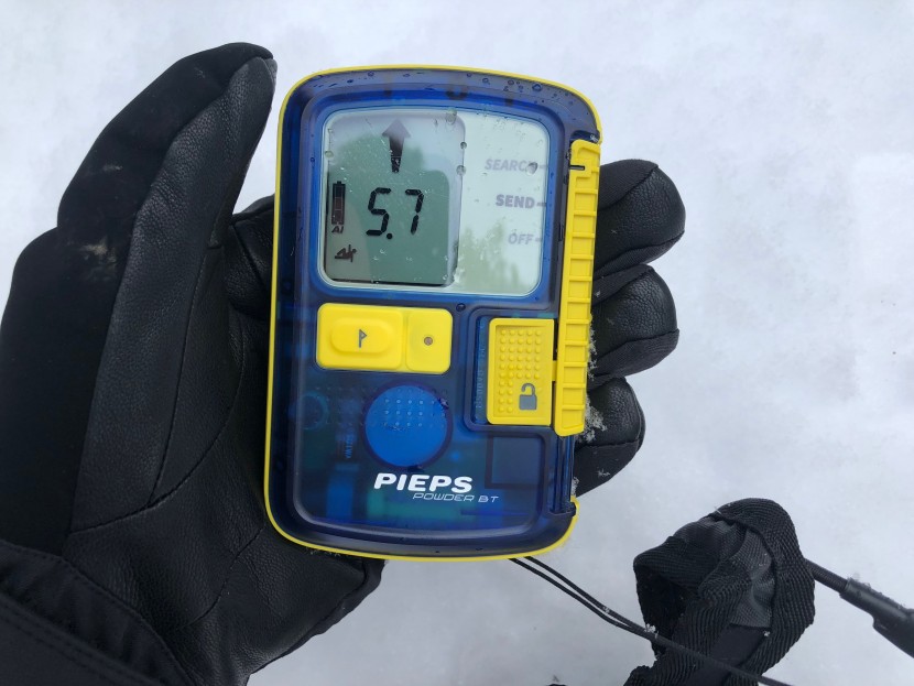 pieps powder bt - we found the powder to strike a nice balance of enough "signal lock"...