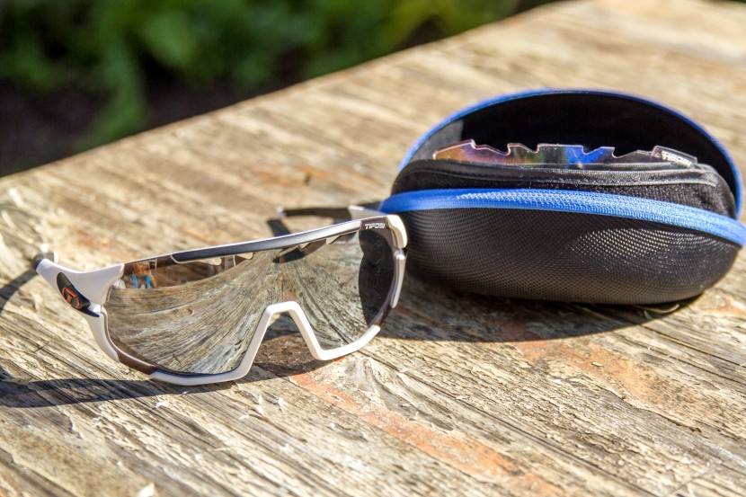 tifosi sledge - a rigid zippered case and storage for two extra lenses comes standard.